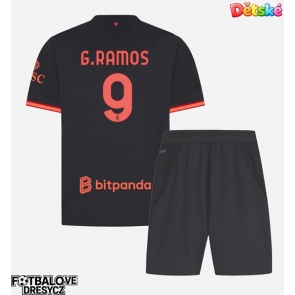 AC Milan Goncalo Ramos #9 Dětské Alternativní dres komplet 2026-27 Krátký Rukáv (+ trenýrky)